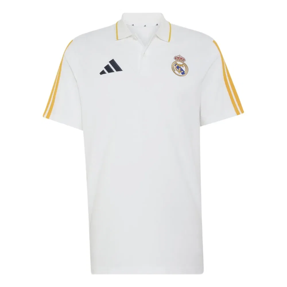 Мужское поло с коротким рукавом Real Madrid DNA Adidas, White