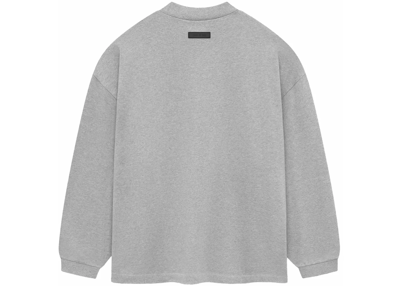 Мужская футболка с длинным рукавом Fear of God Essentials Tee, Light Heather Grey — фото 2