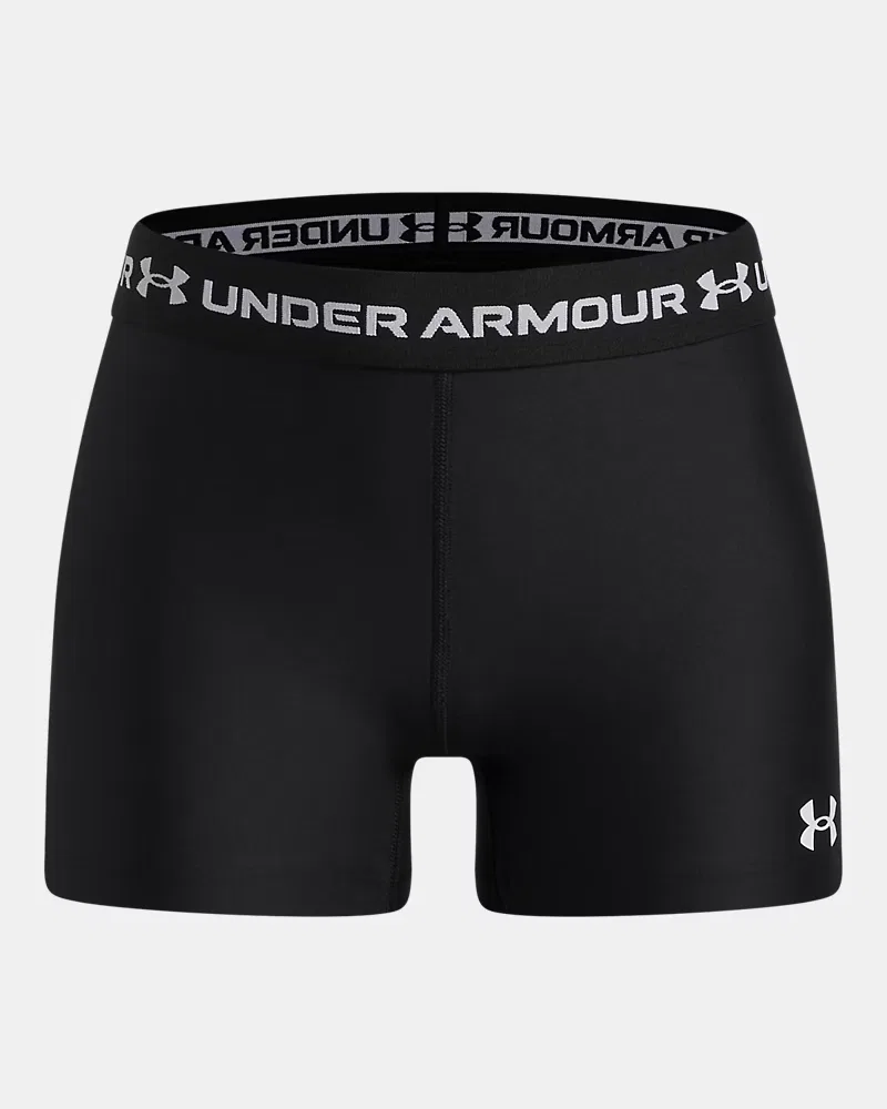 Детские спортивные шорты 7,6 см (внутренний шов) быстросохнущие HeatGear Shorty UnderArmour, Black/White — фото 4