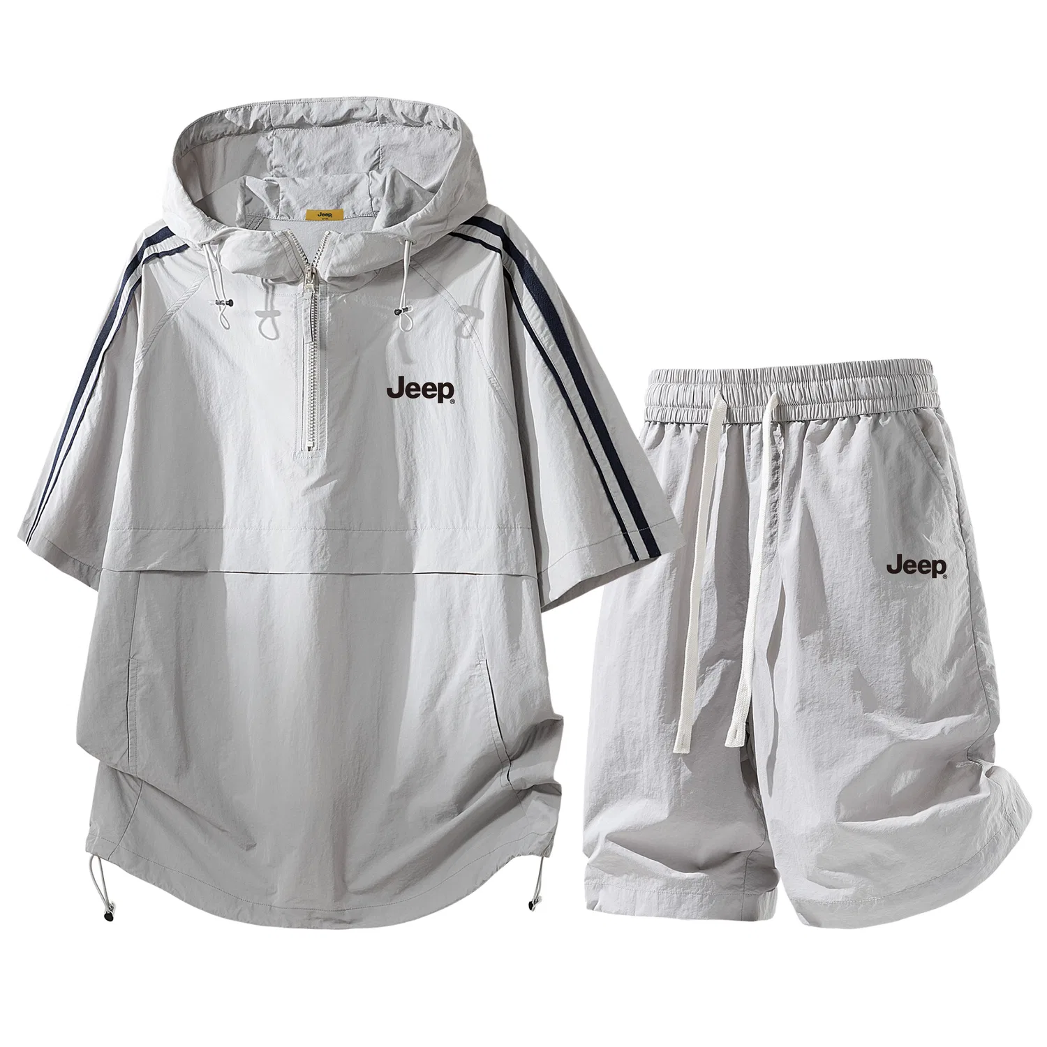 Детский спортивный комплект с воротником-стойкой Jeep, White Gray