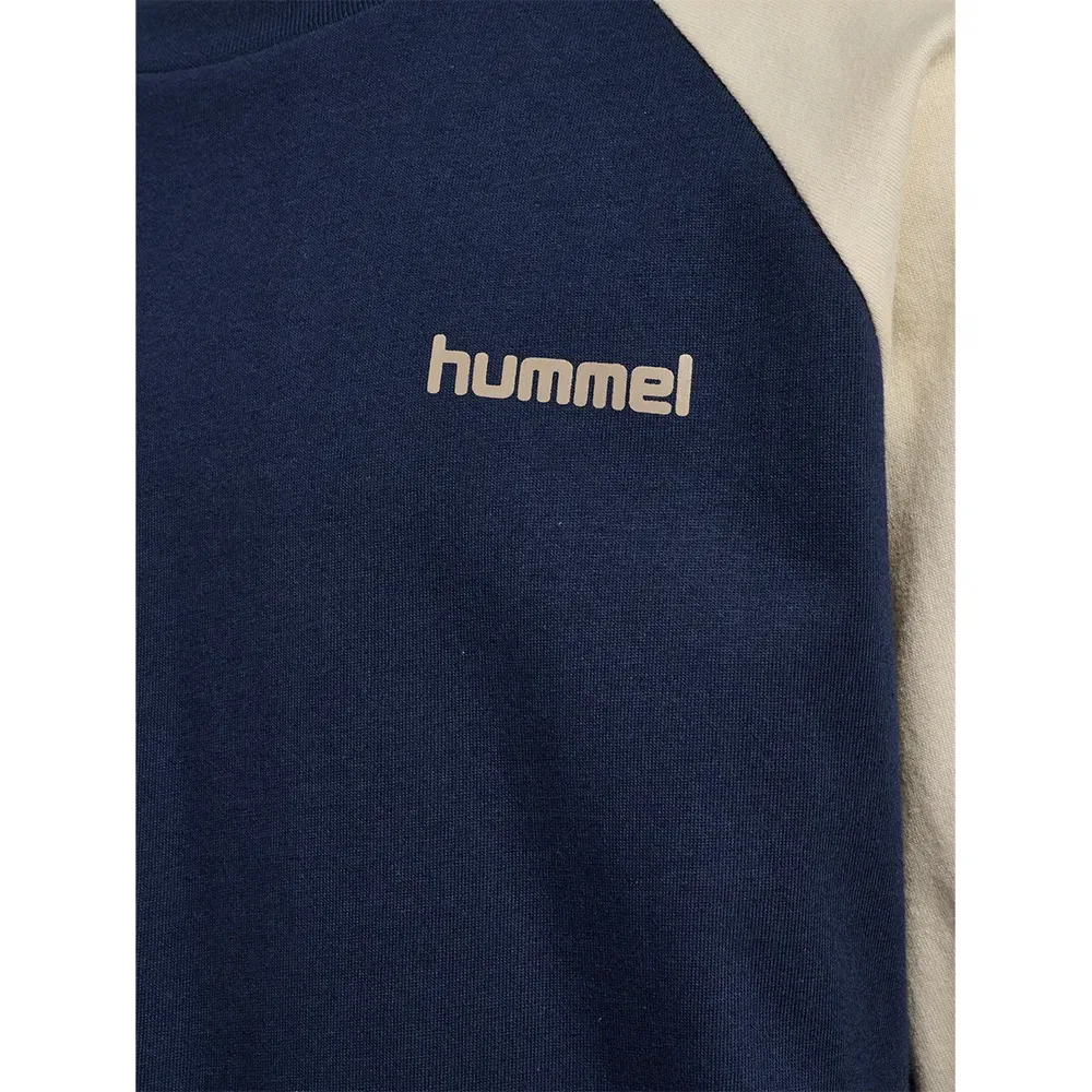 Детская футболка с длинным рукавом Loose Graphic Hummel, Blue — фото 3