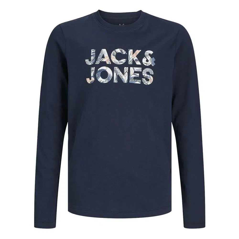 Футболка с длинным рукавом Ebryan Corp Logo Jack & Jones, синий