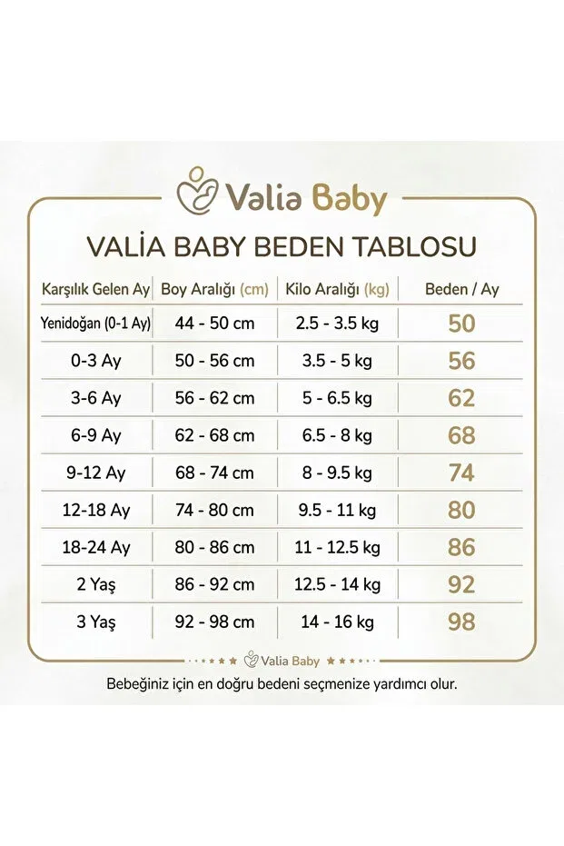 Детский комплект боди с коротким рукавом Valia Baby, Khaki-Indigo-Beige — фото 4