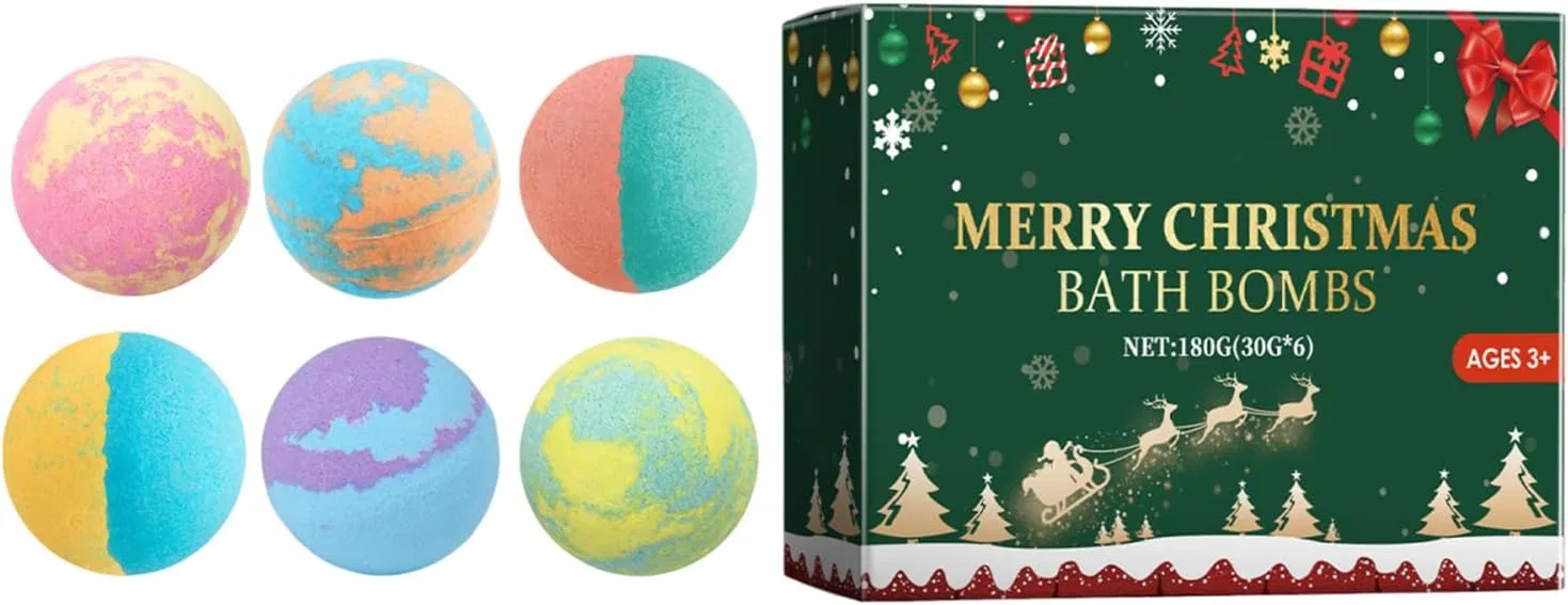 Generisch Бомбочка для ванны детская, 6 шт, Multicoloured