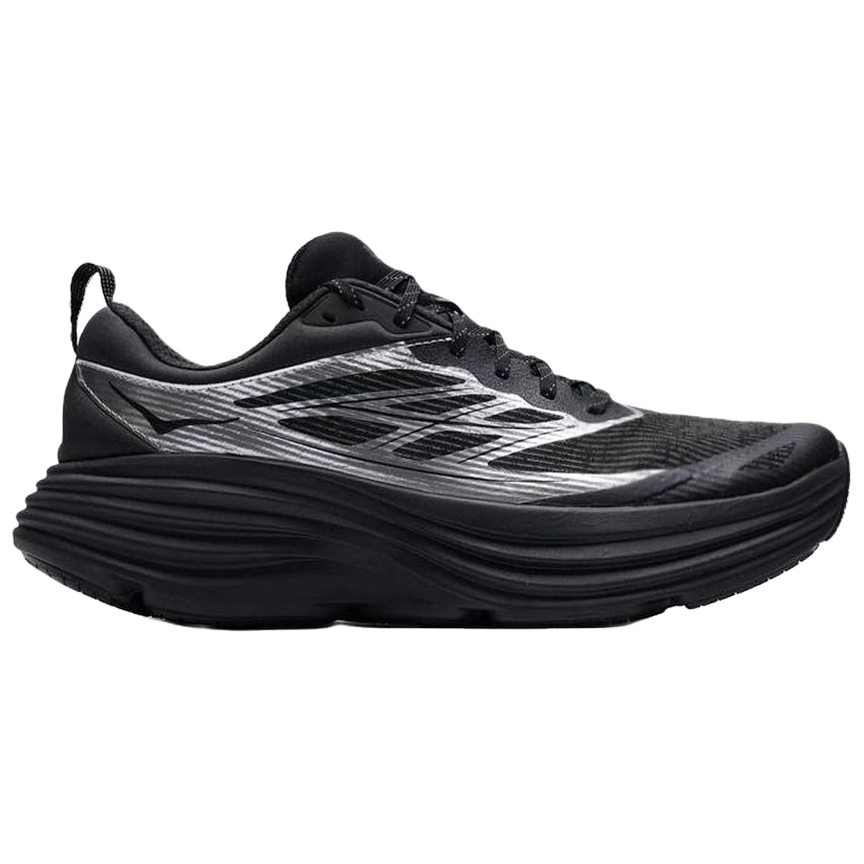 HOKA ONE ONE Bondi 8 Cushioning Slip Resistant Abrasion Resistant Breathable Lightweight Running Shoes Unisex Black — фото 3