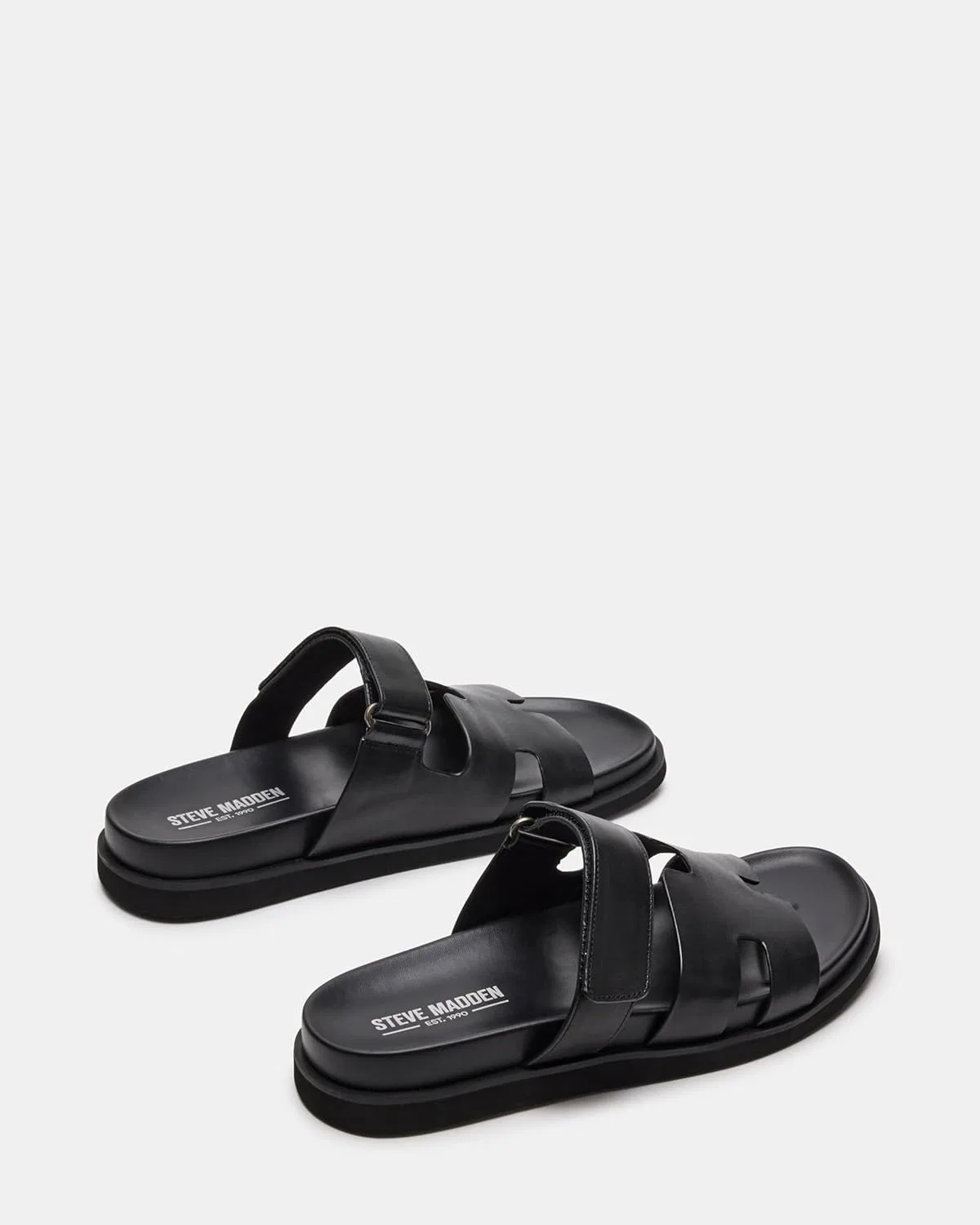Мужские сандалии Steve Madden Maiv01m1, Black Leather — фото 3