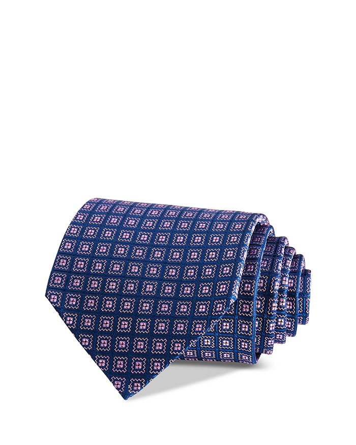 

Классический галстук с геометрическим узором - эксклюзивная модель The Men's Store at Bloomingdale's, синий