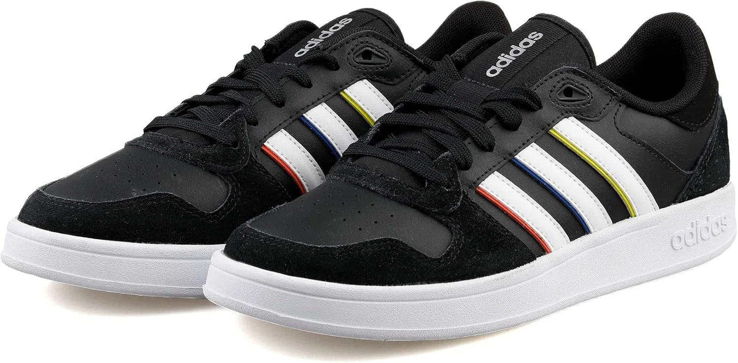 Мужские теннисные кроссовки Adidas Breaknet Plus, Cblack Ftwwht Aciyel — фото 4