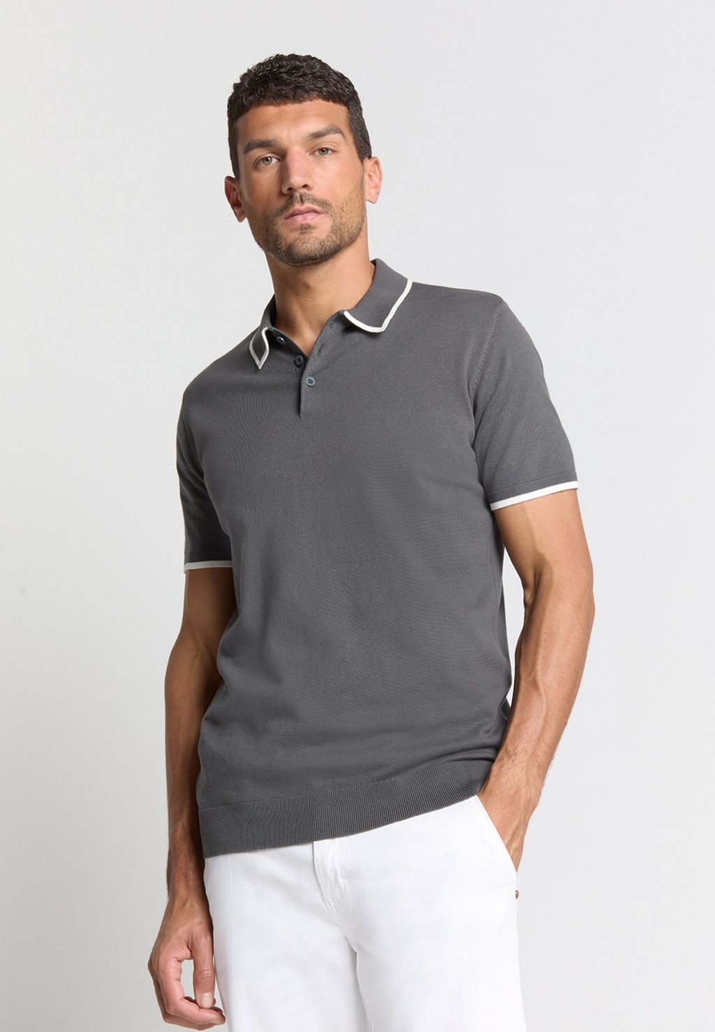 

Рубашка поло SHORT SLEEVE NO EXCESS, цвет Dark Steel