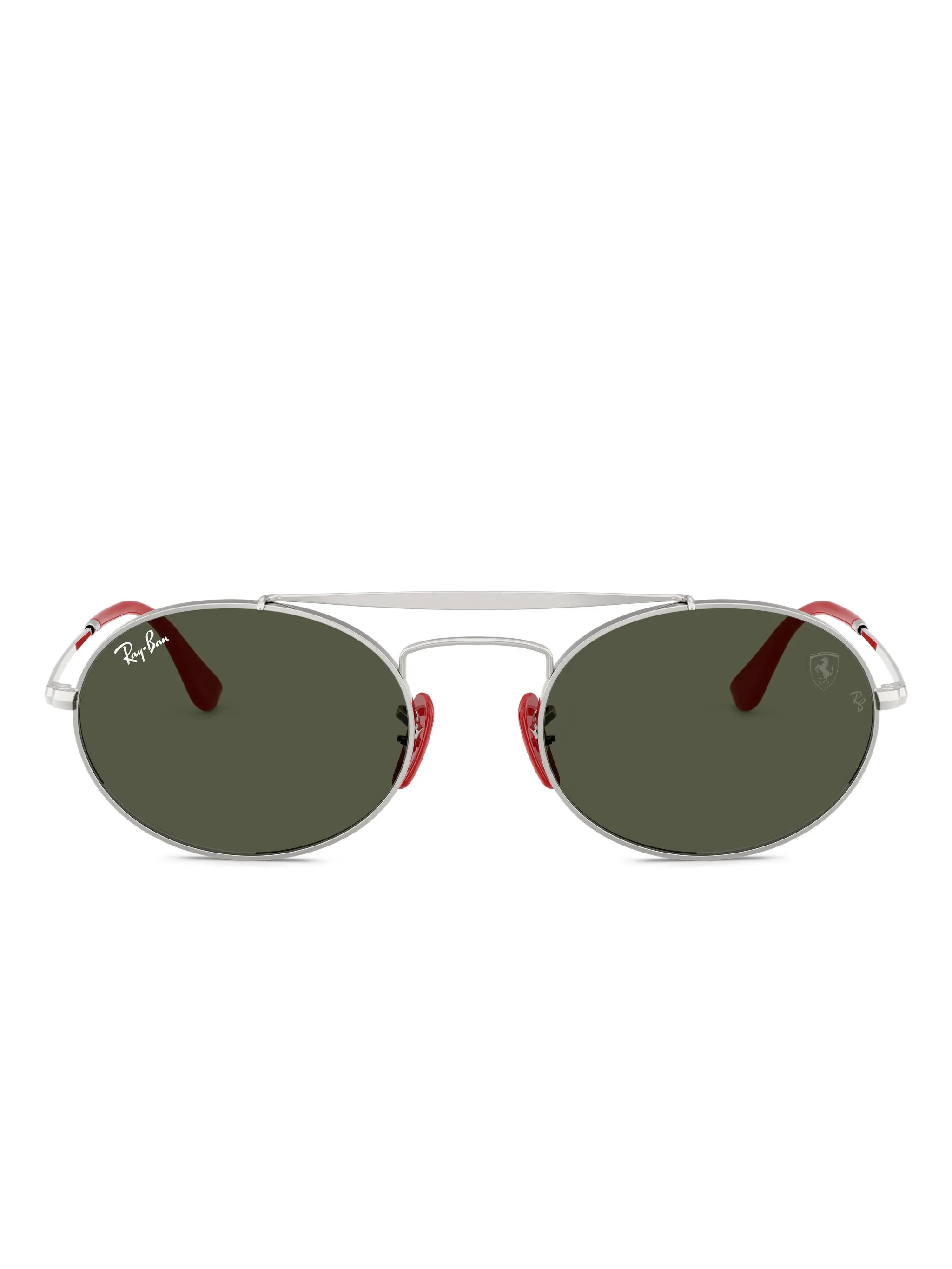 

Солнцезащитные очки в овальной оправе Ray-Ban, серебристый