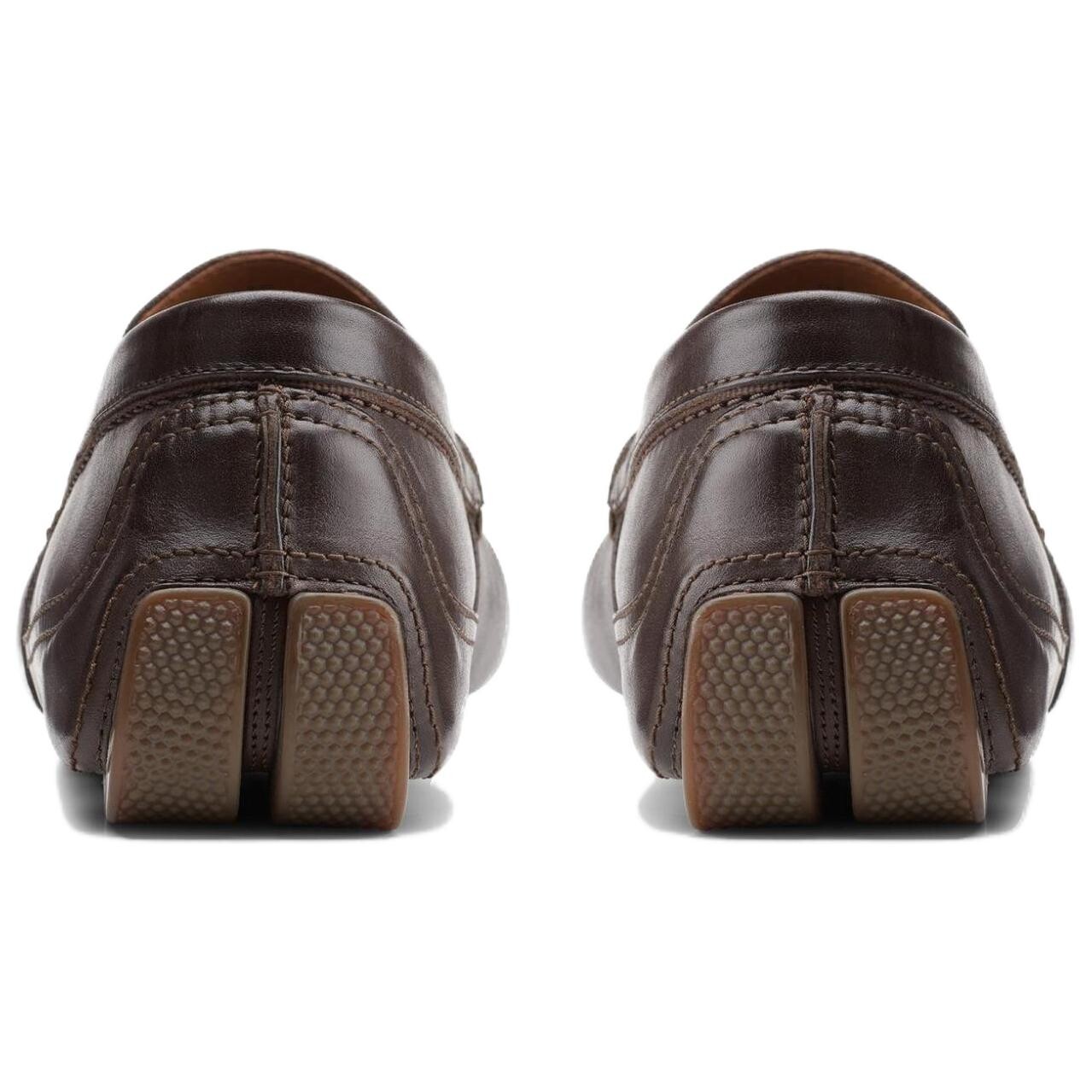 Мужские повседневные мужские низкие темно-коричневые Clarks — фото 4