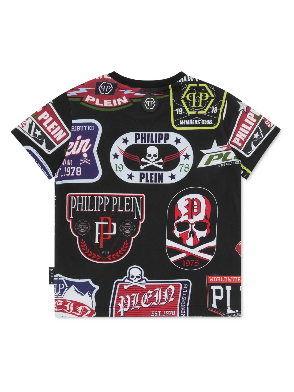 Футболка с логотипом Philipp Plein Junior, черный — фото 2