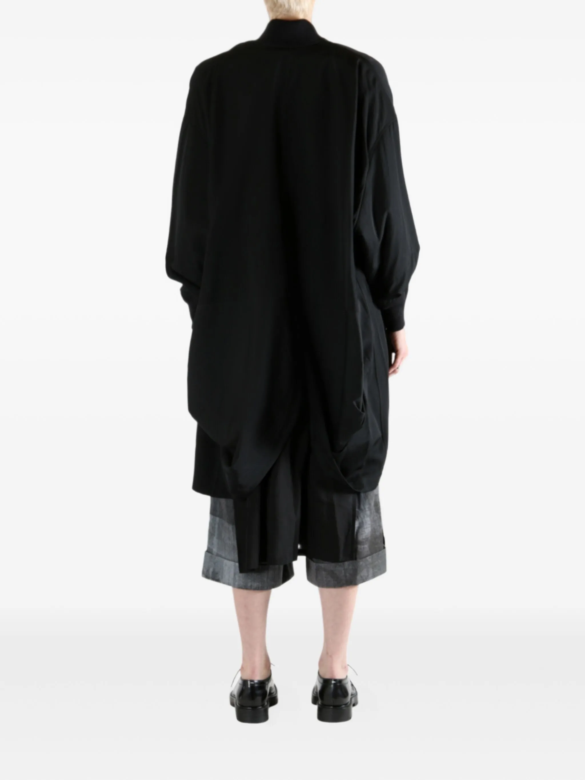 Пальто на пуговицах Yohji Yamamoto, черный — фото 4