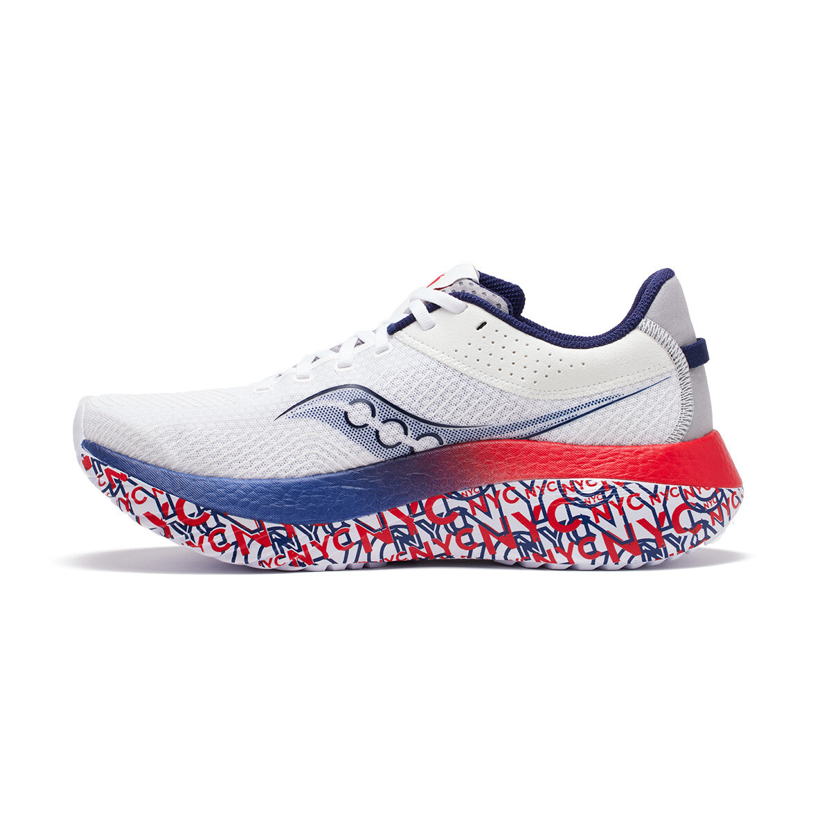 

Кроссовки мужские Kinvara Pro Running Shoes с низким верхом, белые/серебристые Saucony