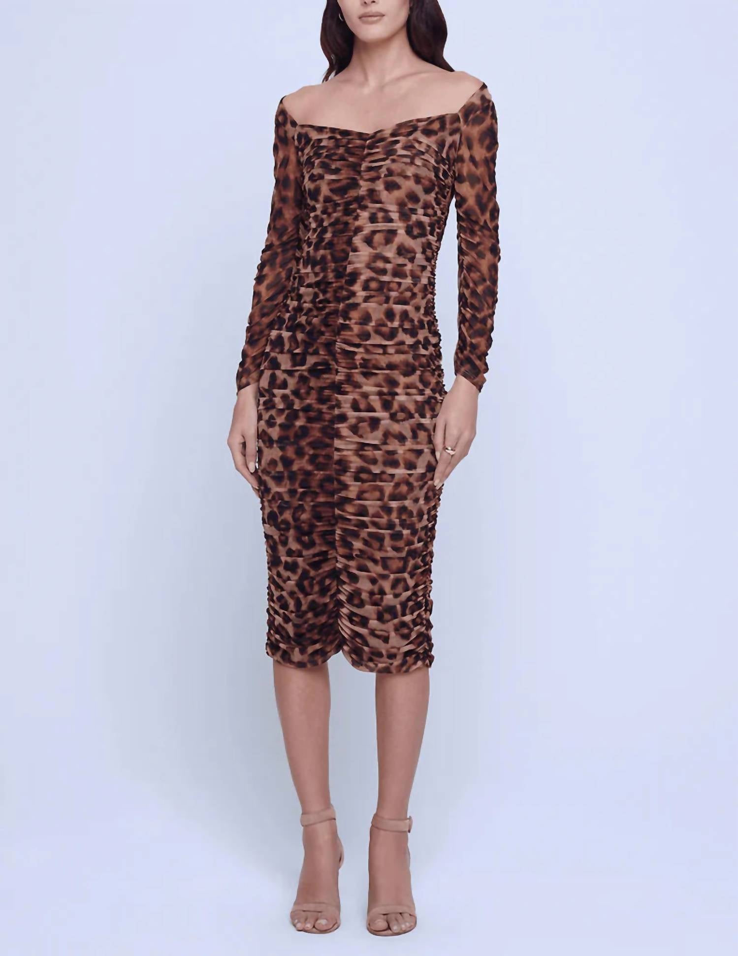 

Платье-свитшот Marise в цвете Fawn Multi Soft Leopard L'Agence