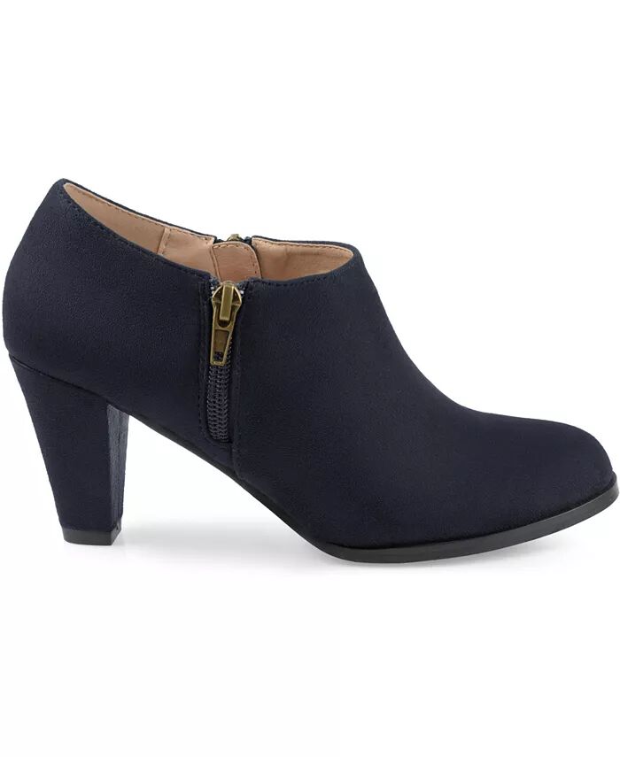 Женские полусапоги Sanzi с боковой молнией Shooties Journee Collection, синий — фото 2