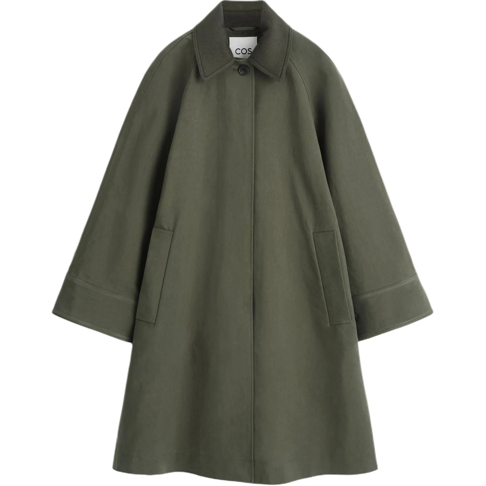 

COS Женское пальто цвета хаки, Khaki Green