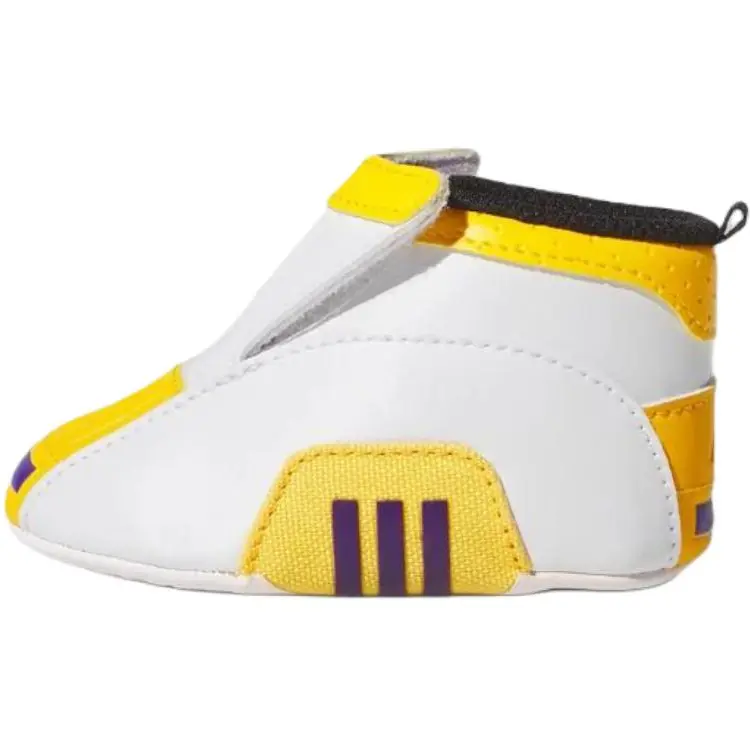 

Adidas Безумные 2 нескользящие устойчивые к истиранию мид-топ обувь для малышей white yellow