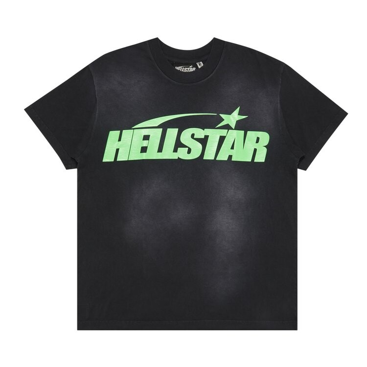 

Футболка Hellstar Classic T-Shirt (Gel Print), цвет Black/Green