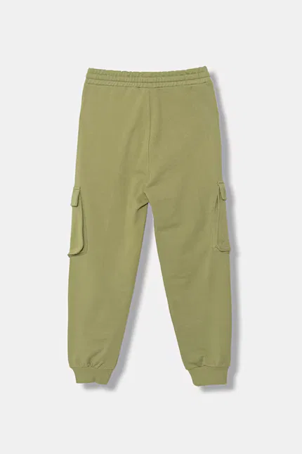 Спортивные штаны из мягкого хлопка United Colors of Benetton, зеленый — фото 2