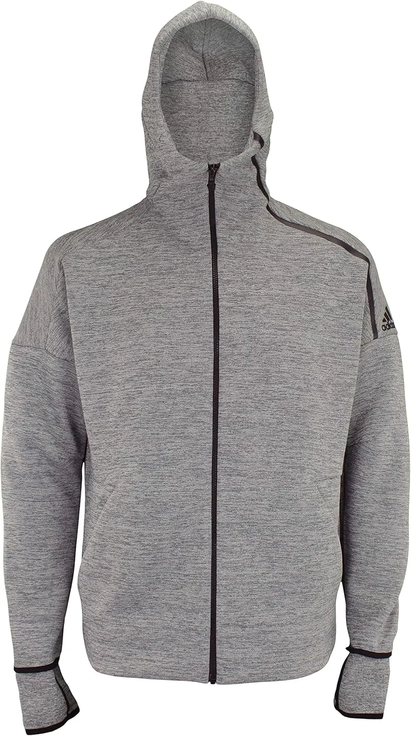 Толстовка Adidas Men's ZNE Fast Release, серый — фото 2