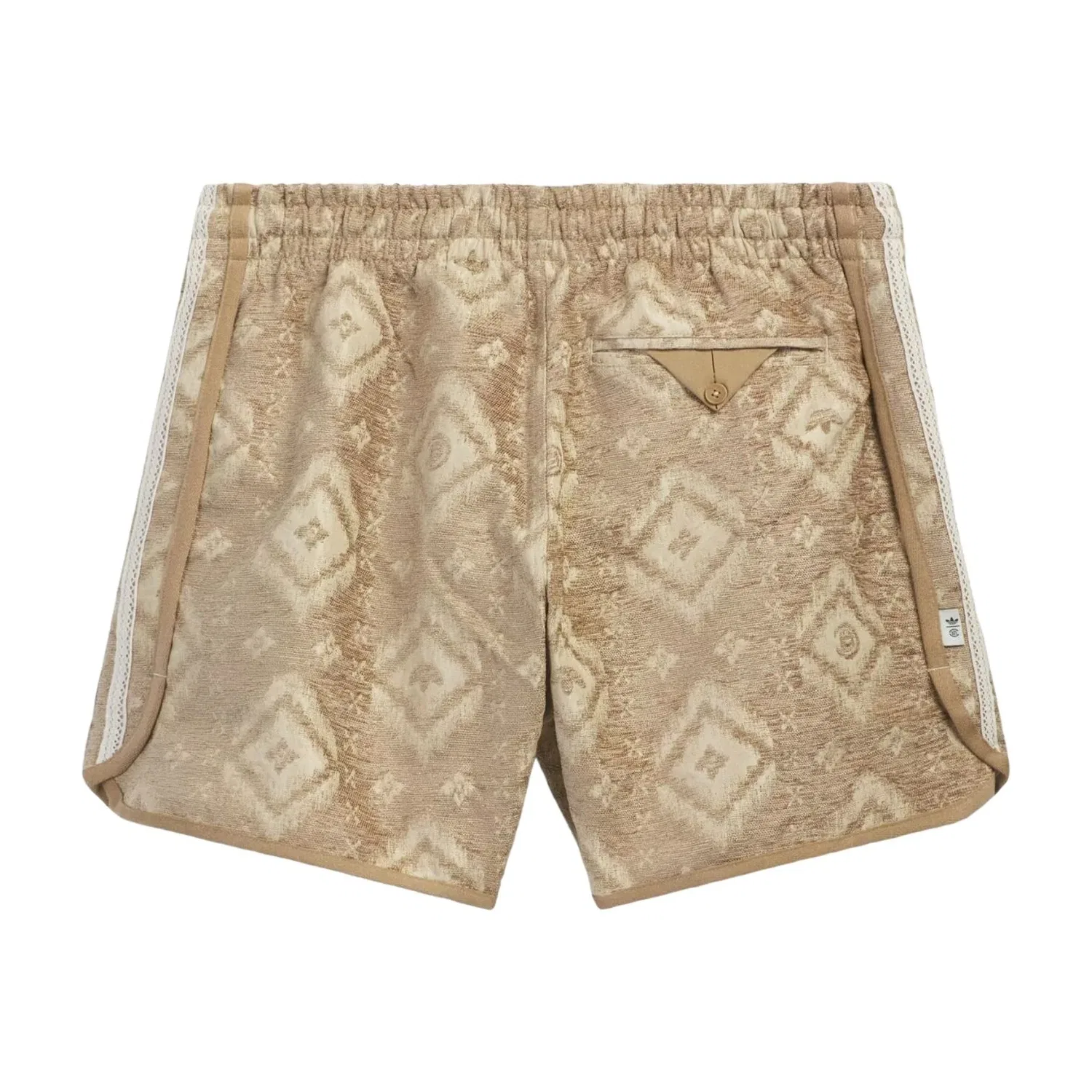 Шорты Adidas x CLOT Heritage Print Short, цвет tan — фото 2