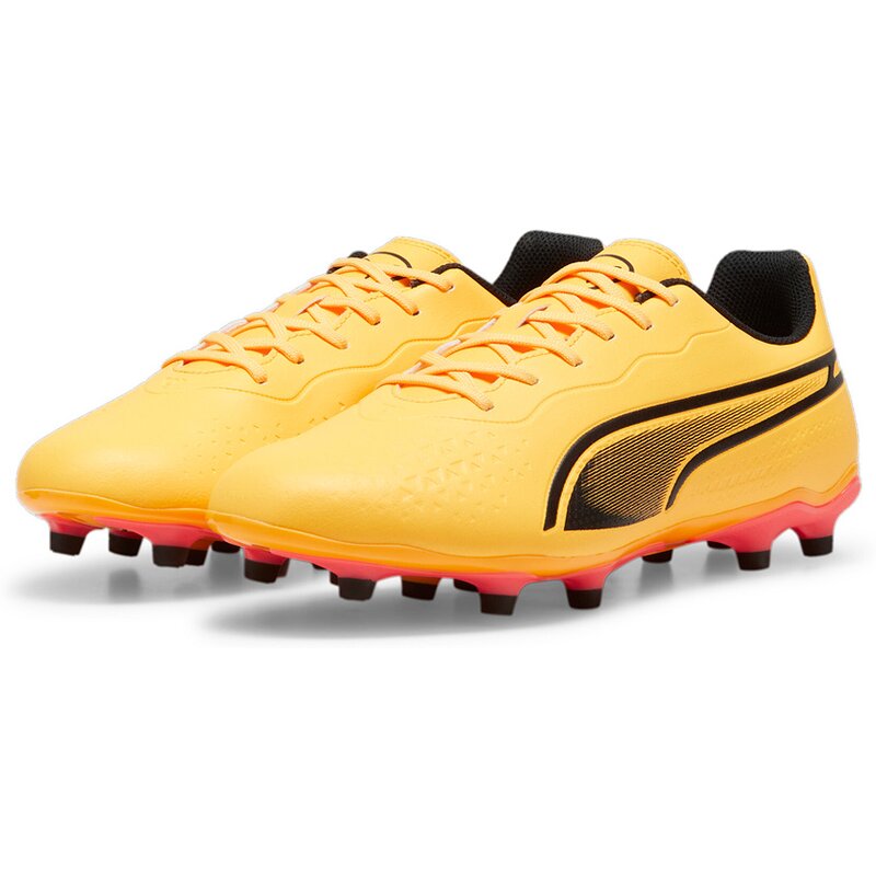 Футбольные бутсы для лужайки King Match FG/AG Puma, цвет sun stream-puma black-sunset g — фото 3