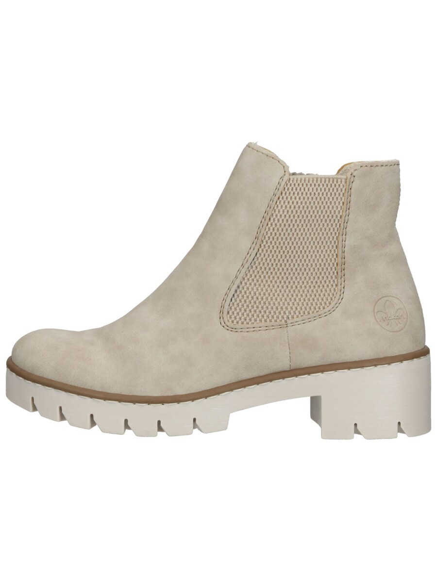 Ботинки женские челси Rieker Chelsea Boots на толстой подошве, кремовый — фото 2