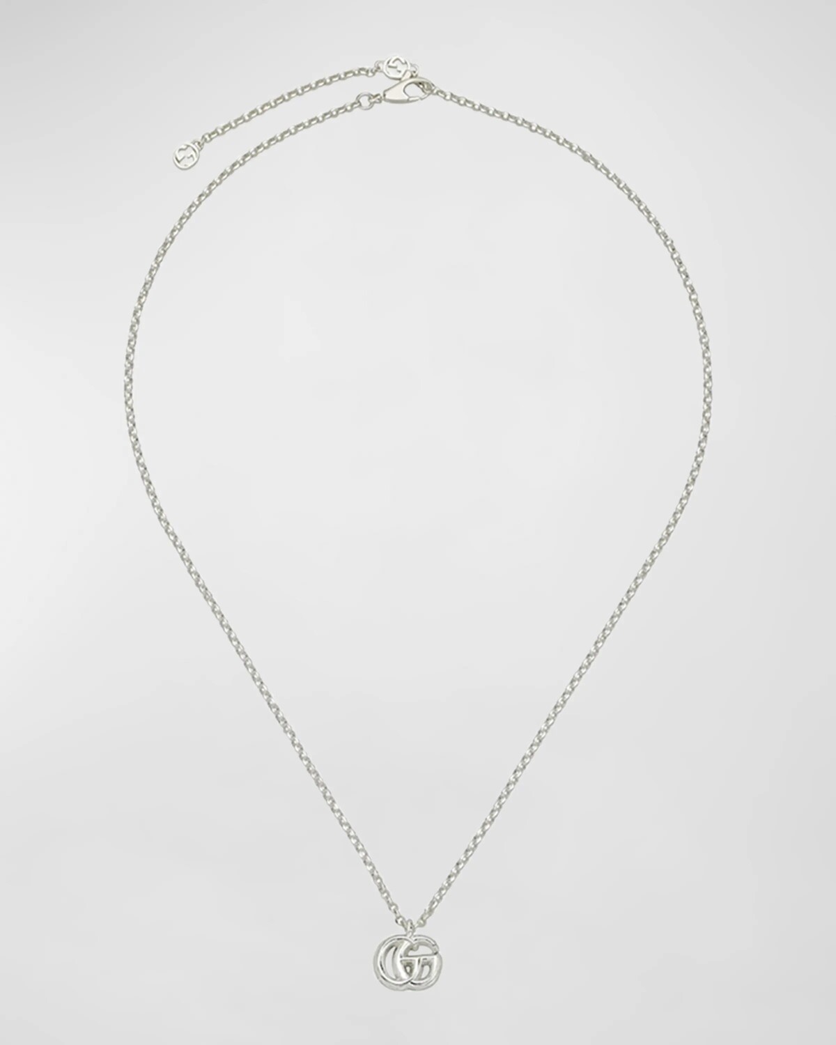 

Серебряное колье с узором GG Marmont Gucci