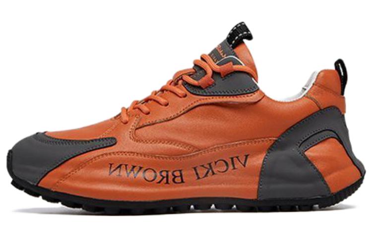 

VICKI BROWN Кожаные массивные кроссовки low top мужские orange