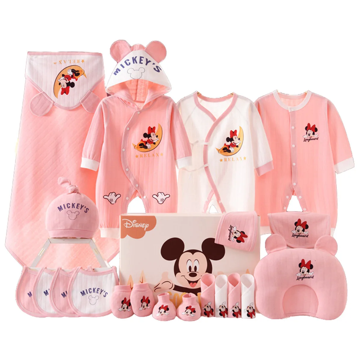 Подарочный набор для малыша Disney, All-Season 2-Piece Set Gift Box Set[Pink] — фото 3