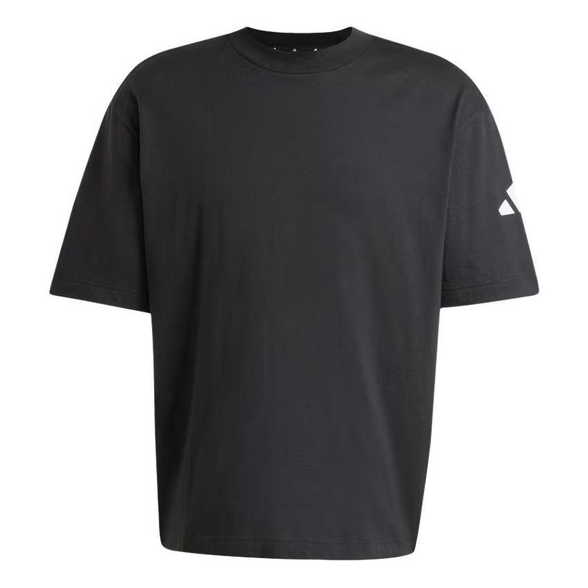 

Футболка adidas Essentials Loose Fit 3 Bar Logo T-Shirt 'Black White', черный
