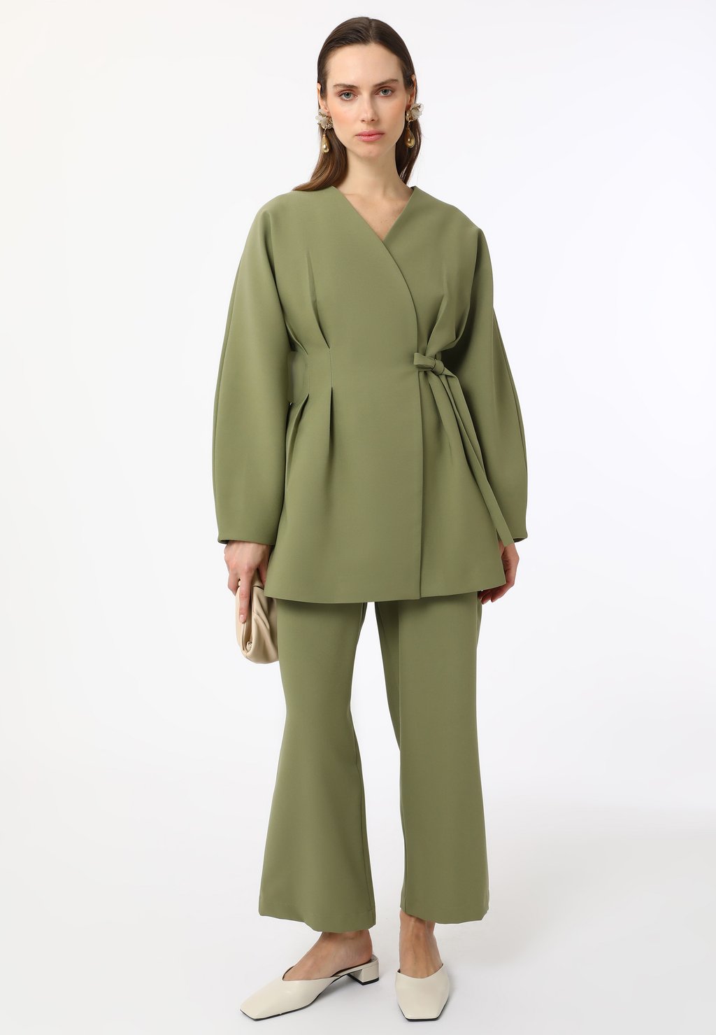 

Блуза SET - Trousers Modanisa, зеленый