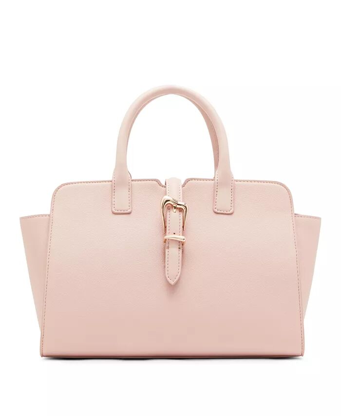 

Сумка-портфель среднего размера со скульптурной пряжкой Anne Klein, розовый