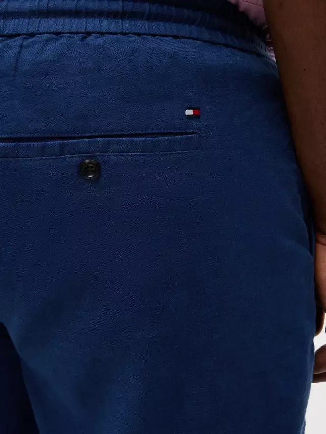 Шорты Plus Dover 8 Inseam Linen Rich Shorts, синие, средней длины Tommy Hilfiger — фото 4