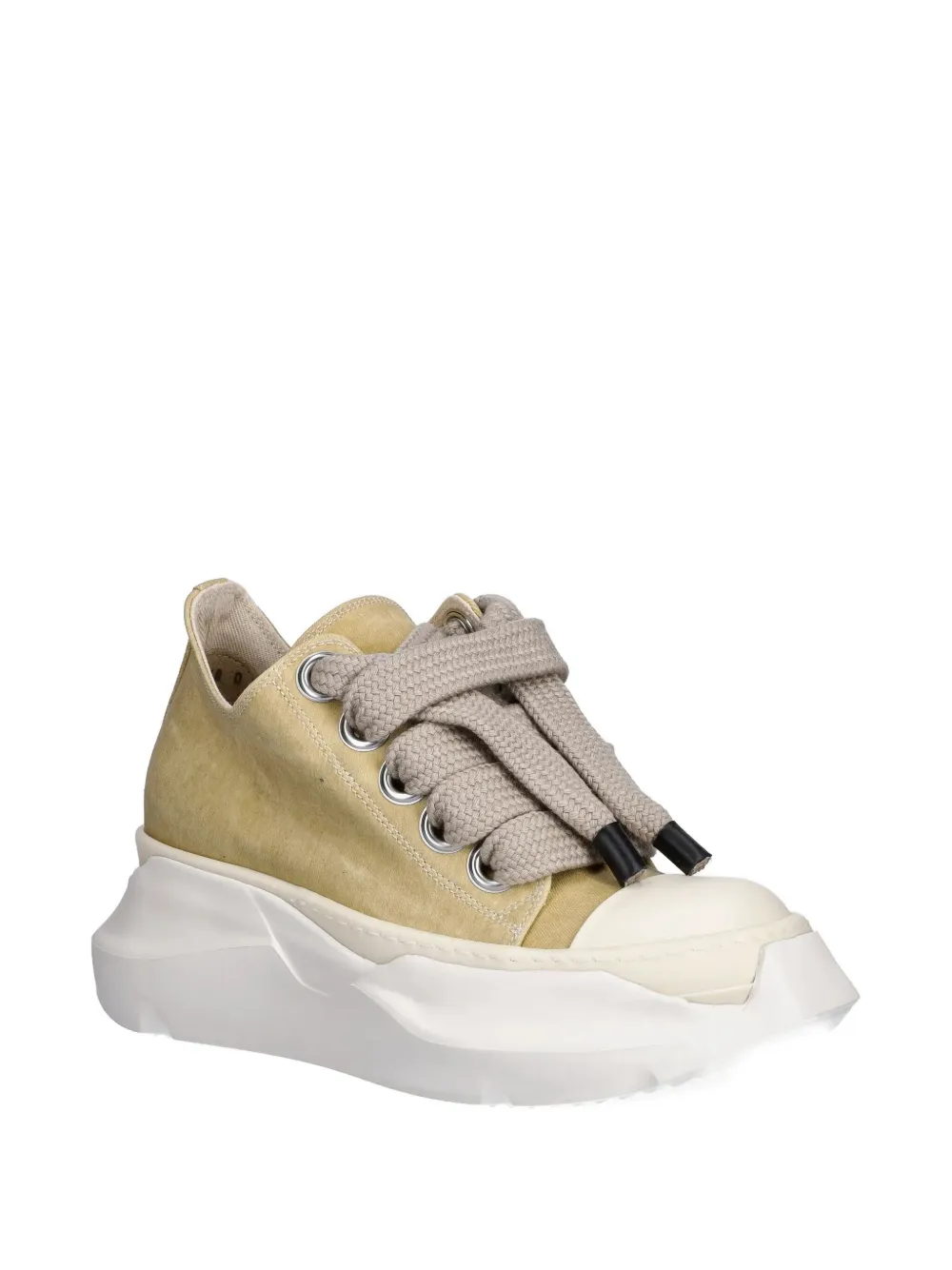 Низкие кеды на платформе со шнуровкой Rick Owens DRKSHDW, желтый — фото 2