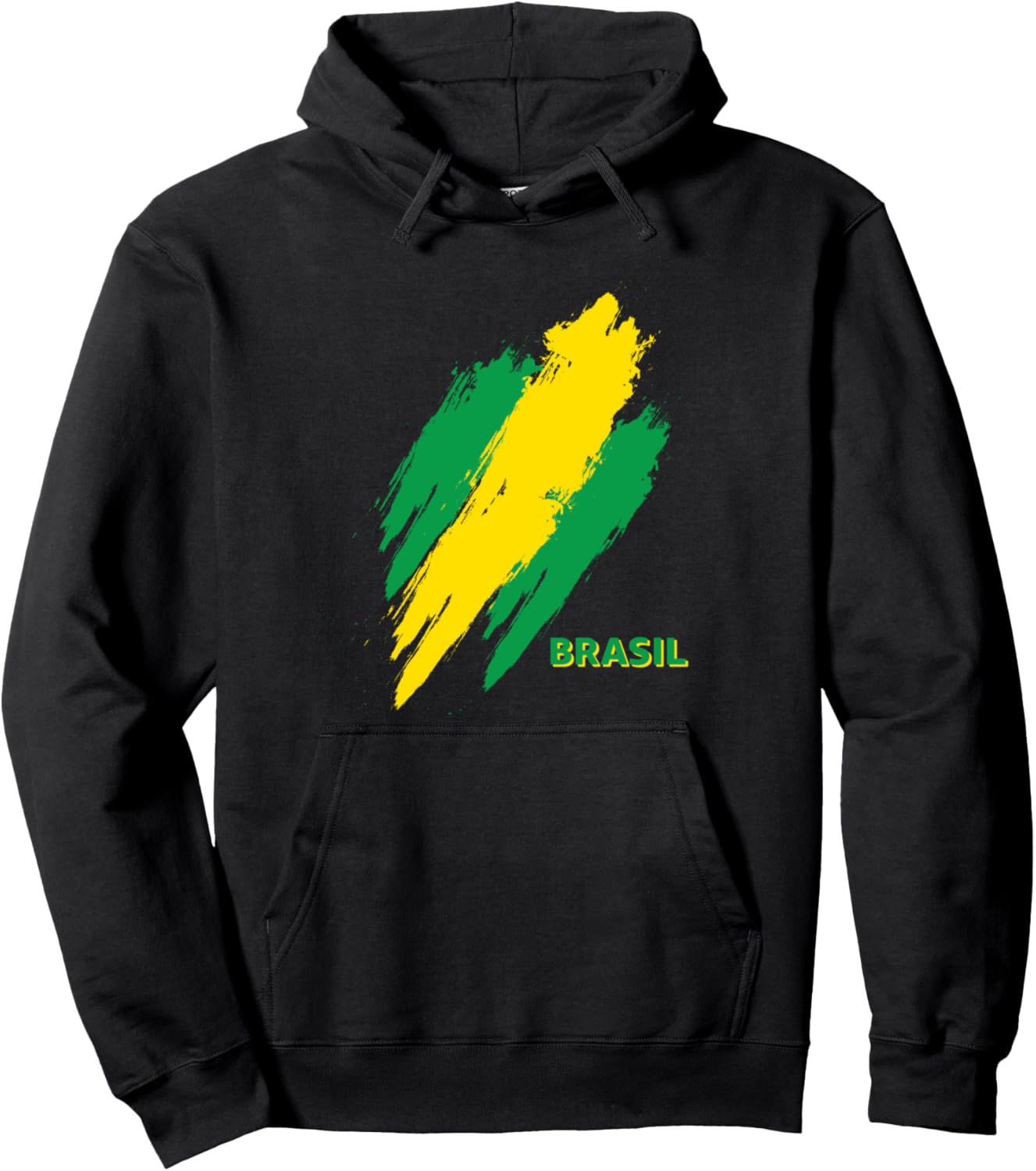 

Толстовка с флагом Бразилии Brasil, черный