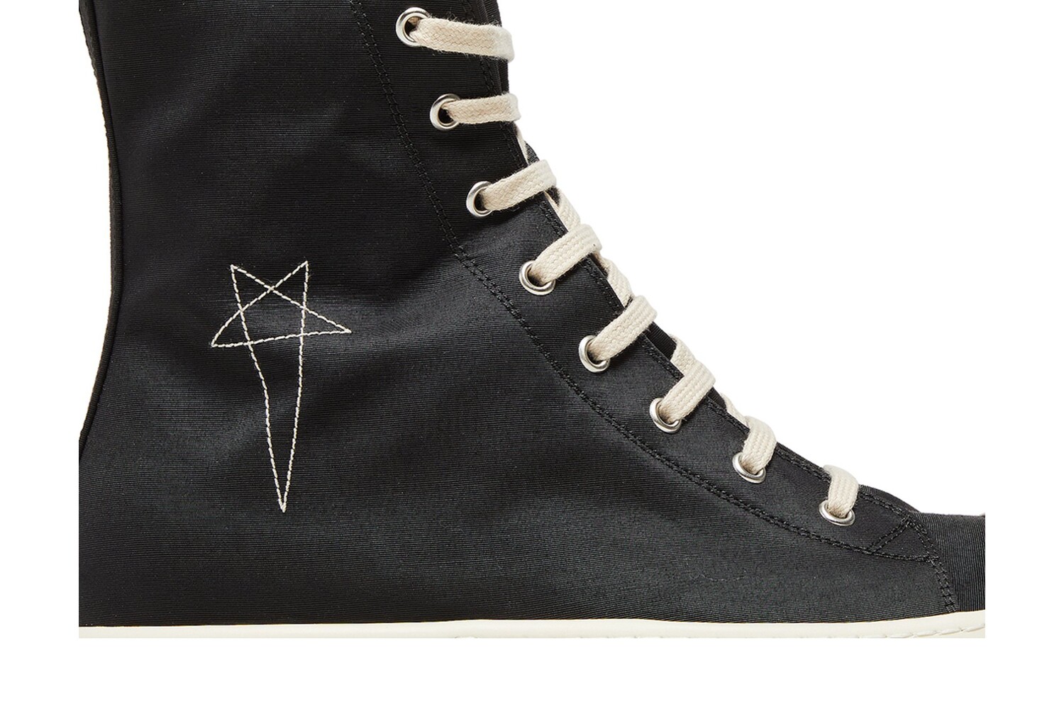 Высокие кроссовки Rick Owens EDFU DRKSHDW Pentagram Embroidery High, черный — фото 2