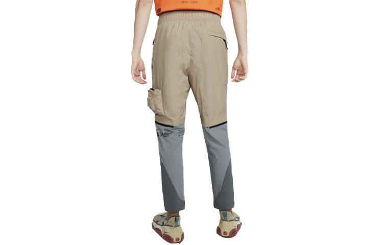 Повседневные брюки Men's Nike ISPA Series Big Pocket Zipper Detachable Pants Casual Long Pants/Trousers Khaki DD3796-247, хаки — фото 2