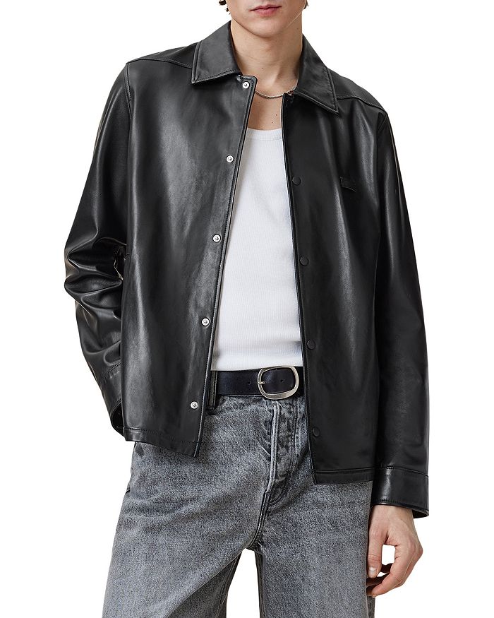 

Кожаная куртка Arlington ALLSAINTS, черный