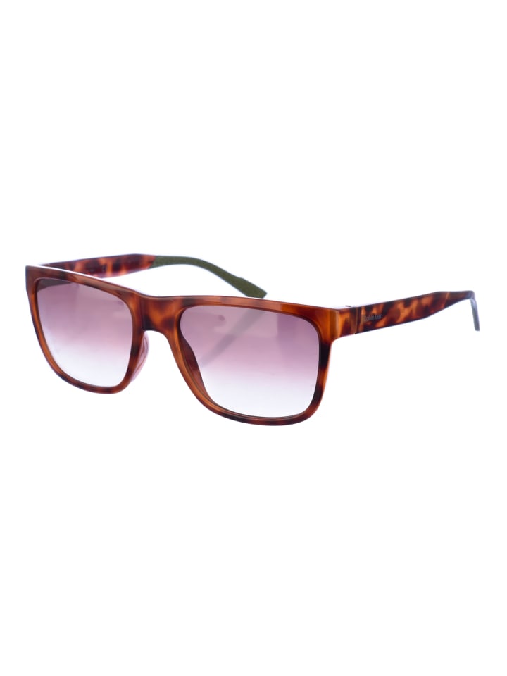 

Солнцезащитные очки Calvin Klein Sunglasses, коричневый