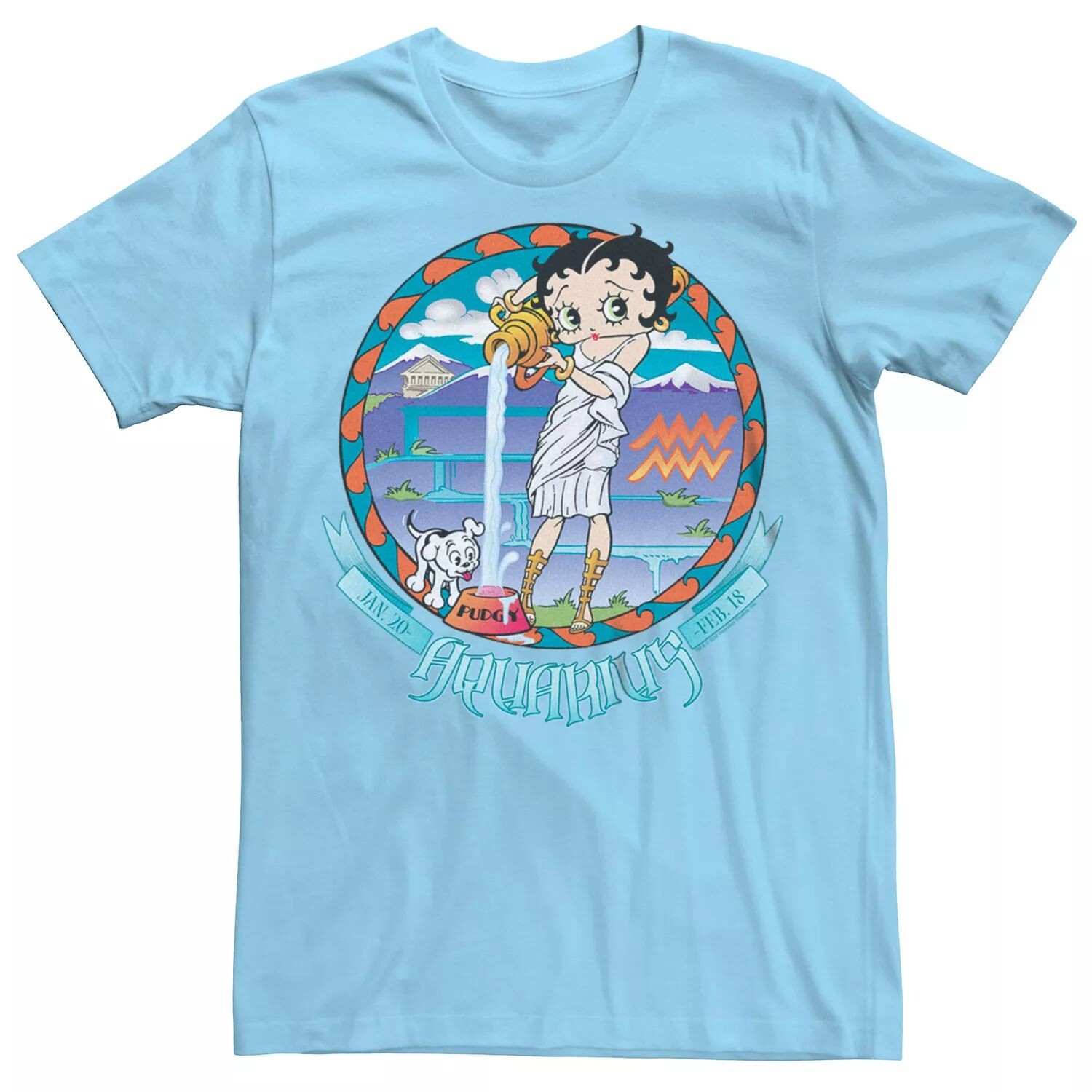 

Мужская футболка Betty Boop Водолей Гороскоп Licensed Character