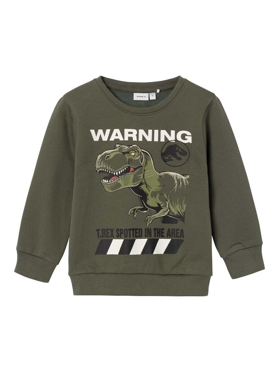 

Толстовка Name It NAT JURASSIC, цвет Green/Khaki