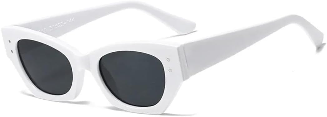 

Солнцезащитные очки с защитой от УФ-излучения UV400 | Белый лак для ногтей "Кошачий глаз" | Для женщин и мужчин, для занятий спортом на открытом воздухе и вождения DSVIGF, White Black