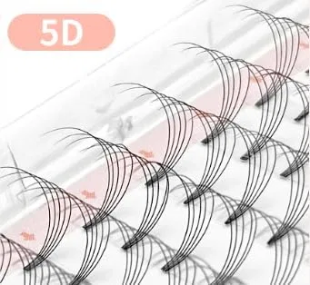 Ресницы FUZHAN 5D объемные черные 0.07мм 10мм I-изгиб — фото 3