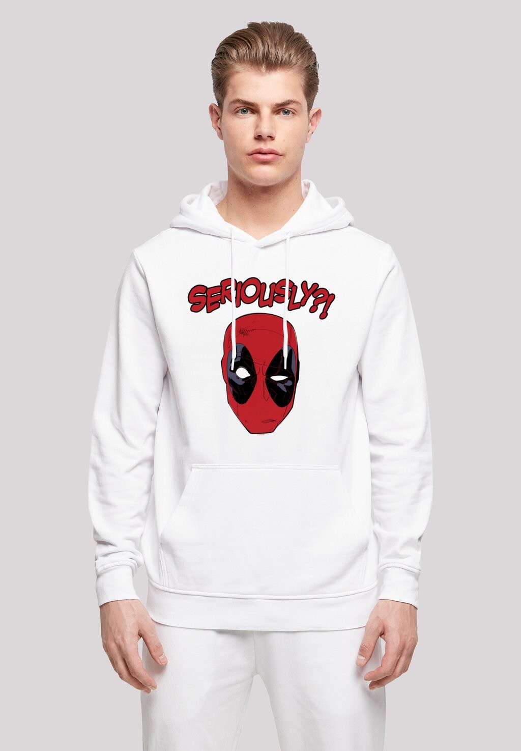 

Толстовка с капюшоном MARVEL DEADPOOL SERIOUSLY F4NT4STIC, белый