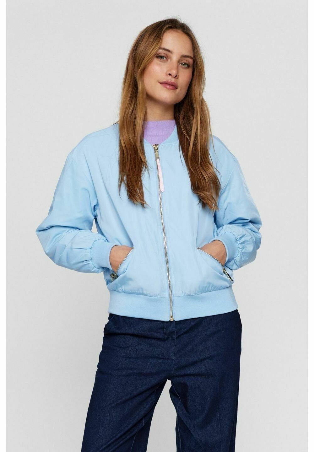 

Демисезонная куртка NUELLINORA JACKET. Nümph, цвет powder blue