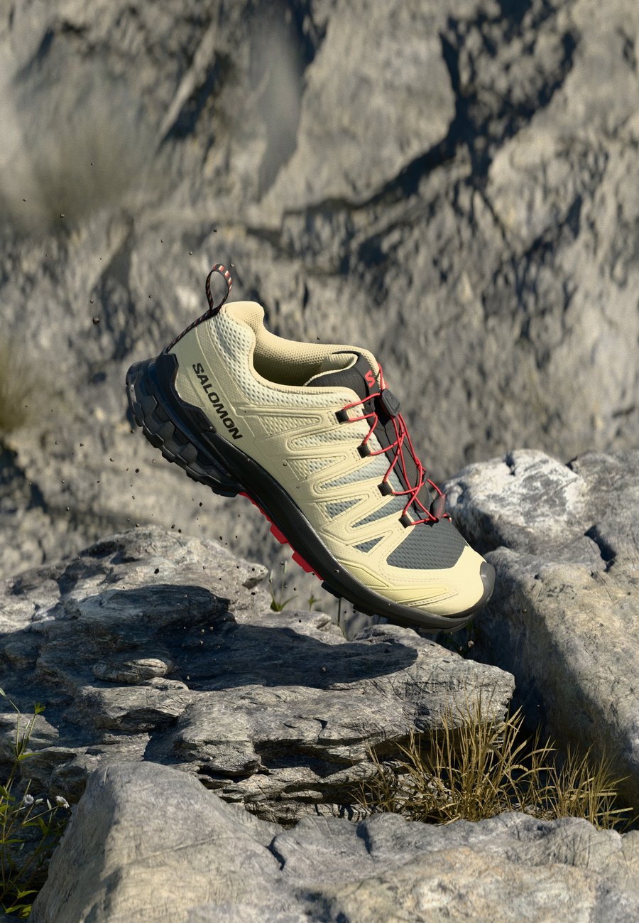 

Кроссовки Salomon XA PRO 3D V9, Green Haze/Black/Bright Red/Khaki