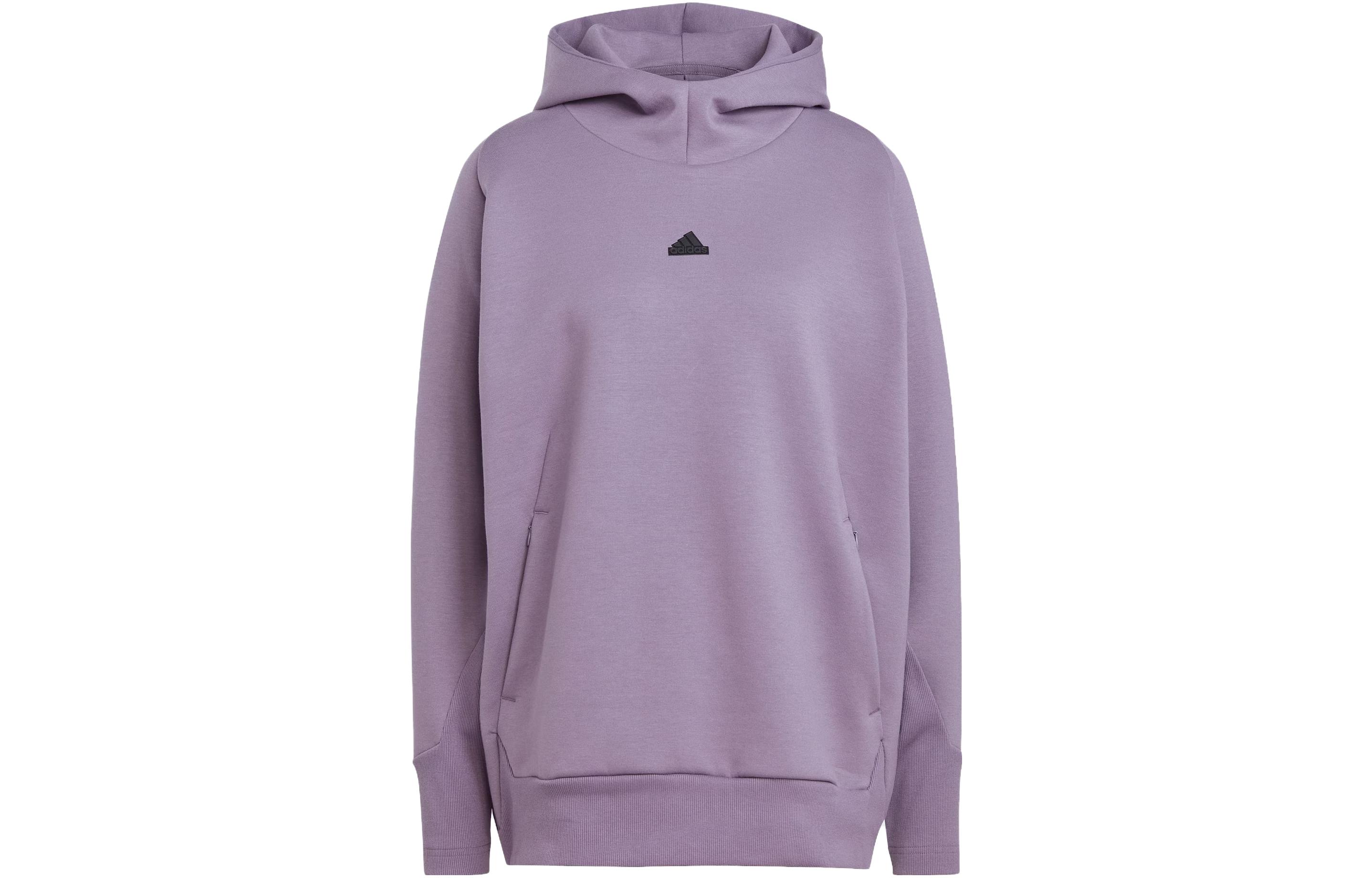 Z.N.E. Оверсайз Худи Б/У Малиновый Adidas, Темно-Серый Фиолетовый — фото 2