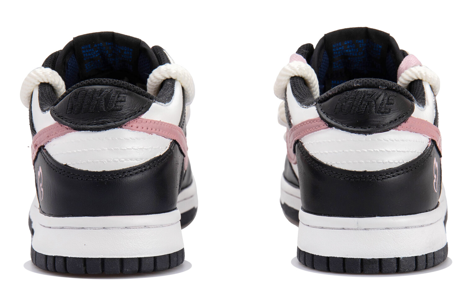 

Кроссовки Nike Dunk Skateboarding Shoes Women's Low-top Black/white/pink, розовый